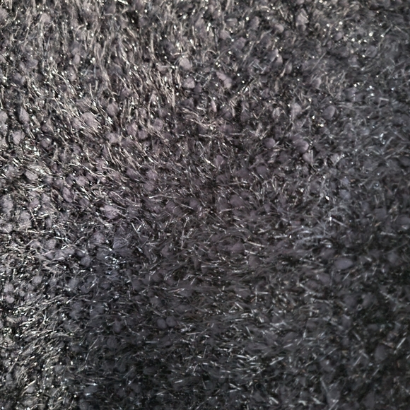 Black Fuzzy Women's Glitter Detail Sweater (Pieces) - Picture 3 of 8